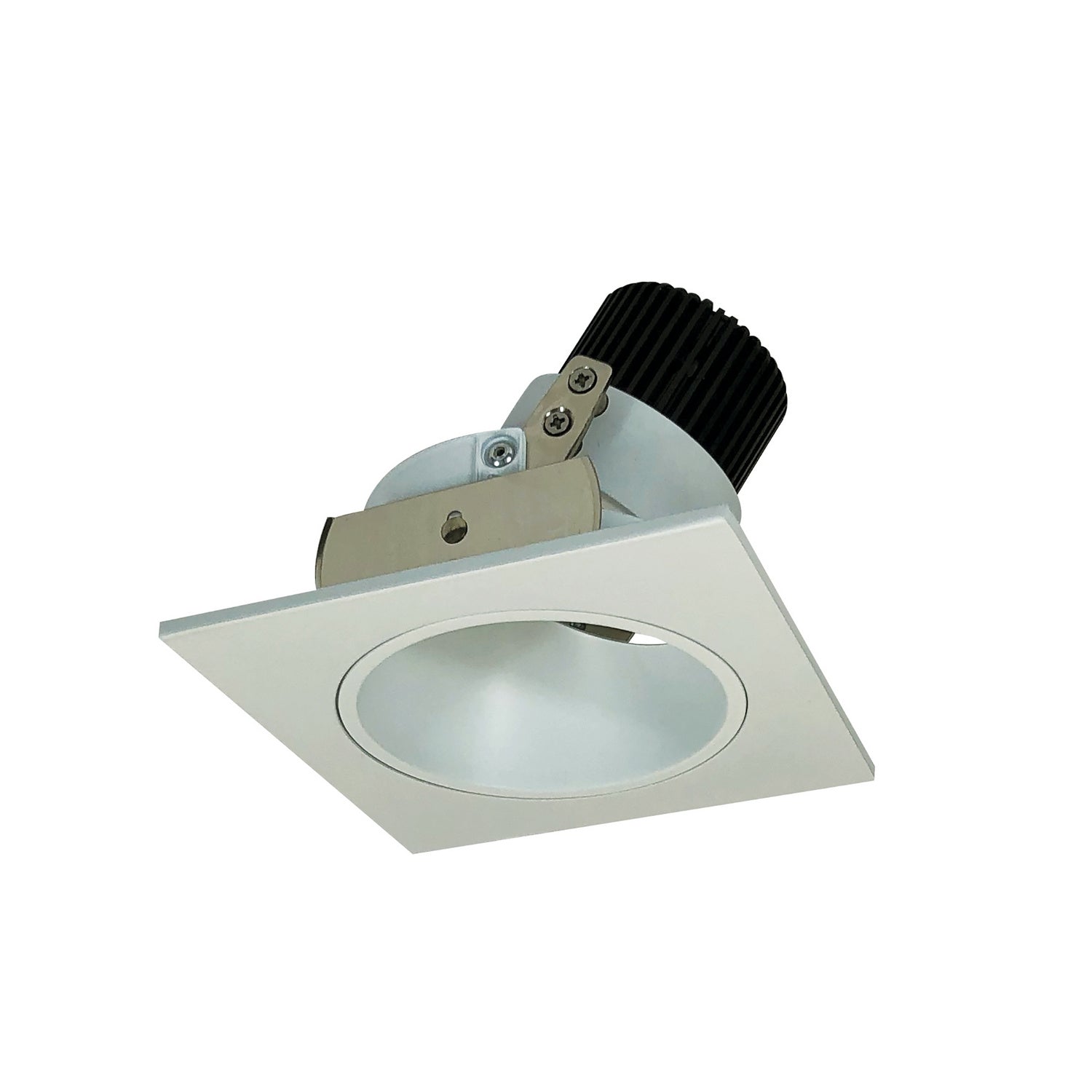 Nora Lighting - NIO-4SD50XWW - 4" Square Deep Regress Adj - Rec Iolite - White Reflector / White Flange