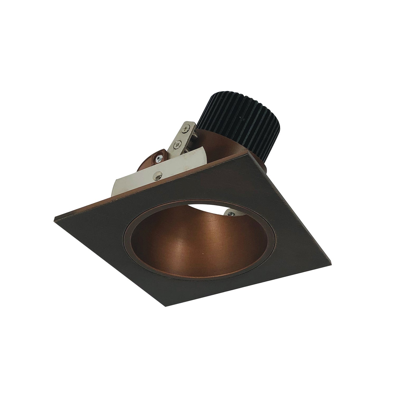 Nora Lighting - NIO-4SDCDXBZ - 4" Square Deep Regress Adj - Rec Iolite - Bronze Reflector / Bronze Flange