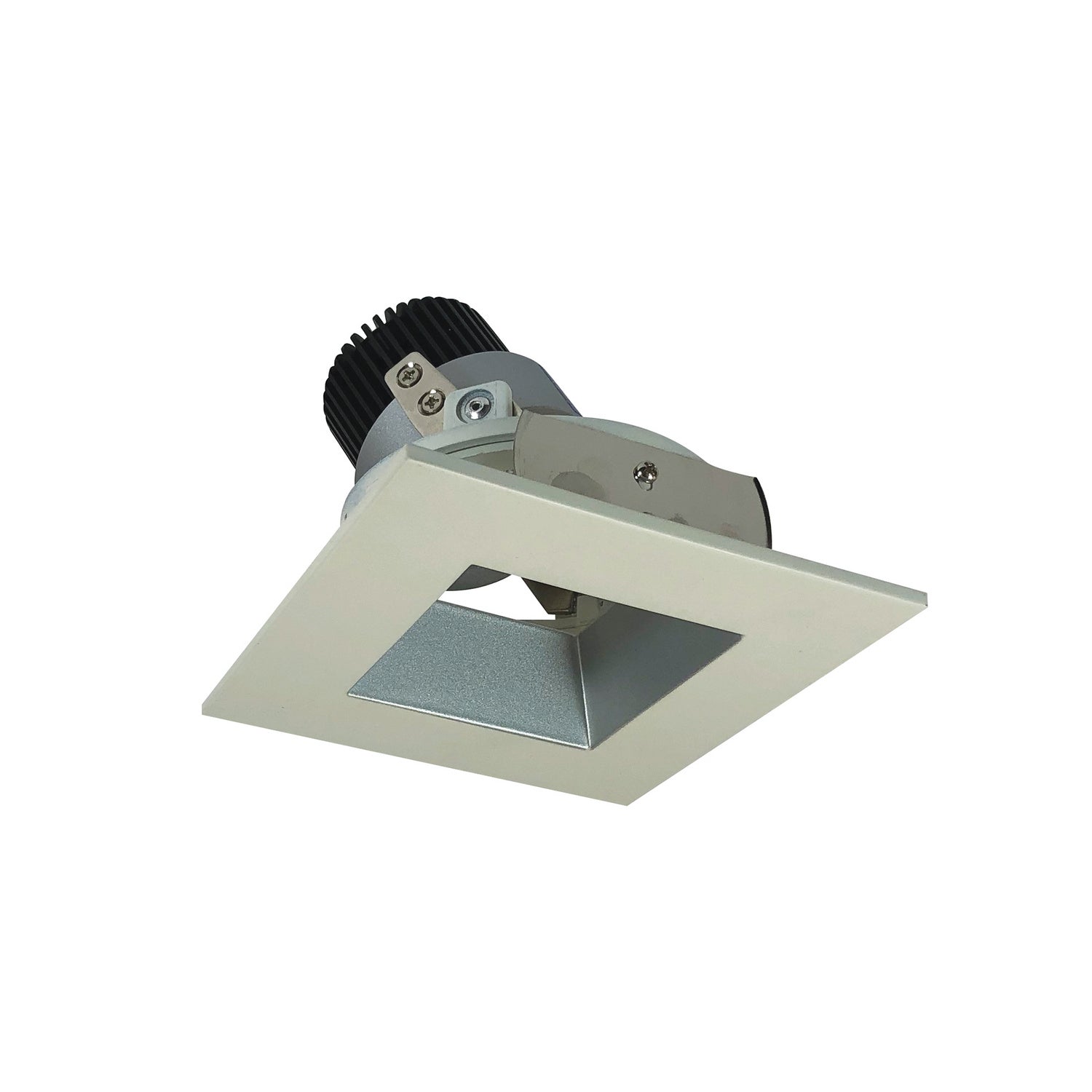 Nora Lighting - NIO-4SDSQ27XHW/10 - Adjustable Trim - Rec Iolite - Haze Reflector / White Flange