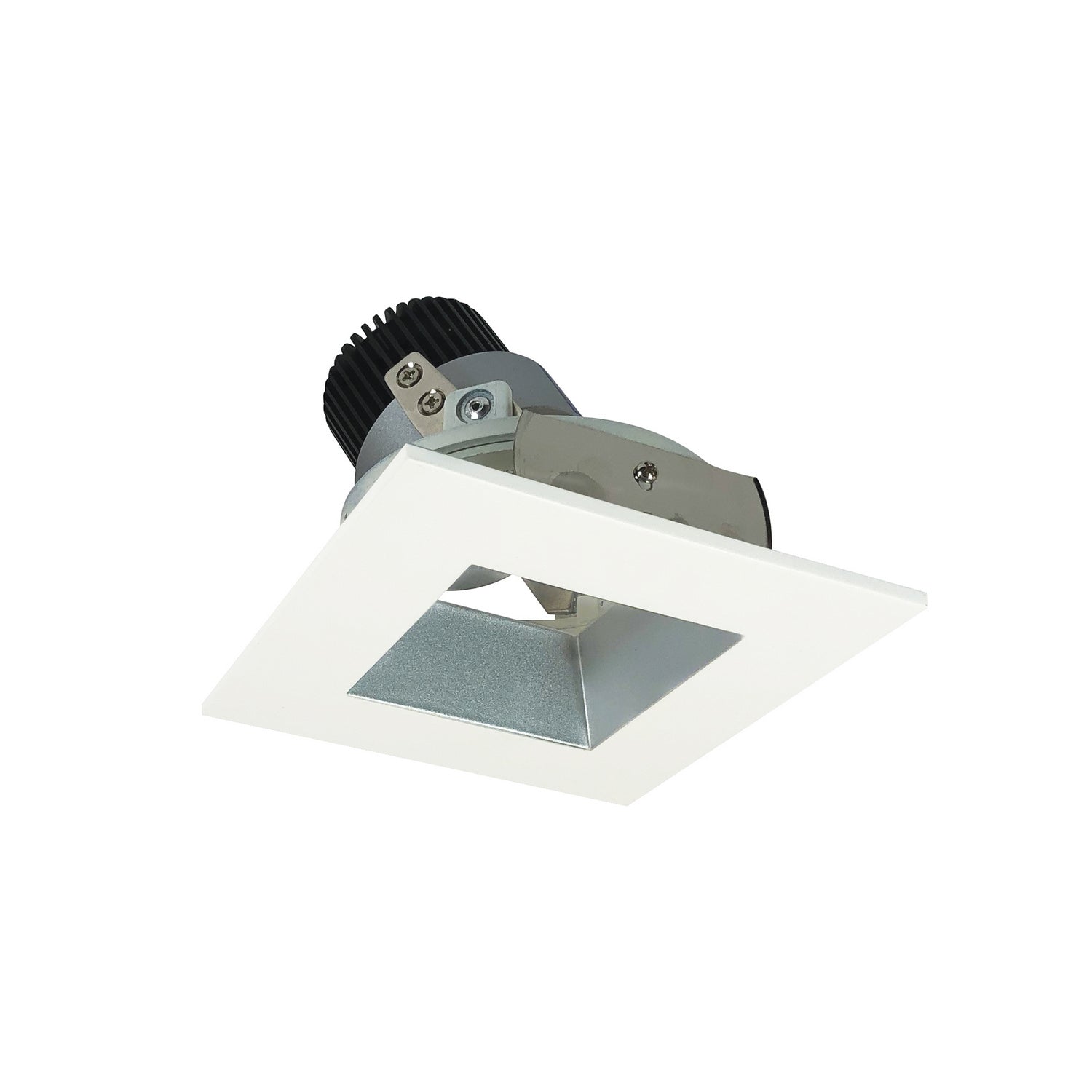 Nora Lighting - NIO-4SDSQ27XHZMPW/10 - Adjustable Trim - Rec Iolite - Haze Reflector / Matte Powder White Flange