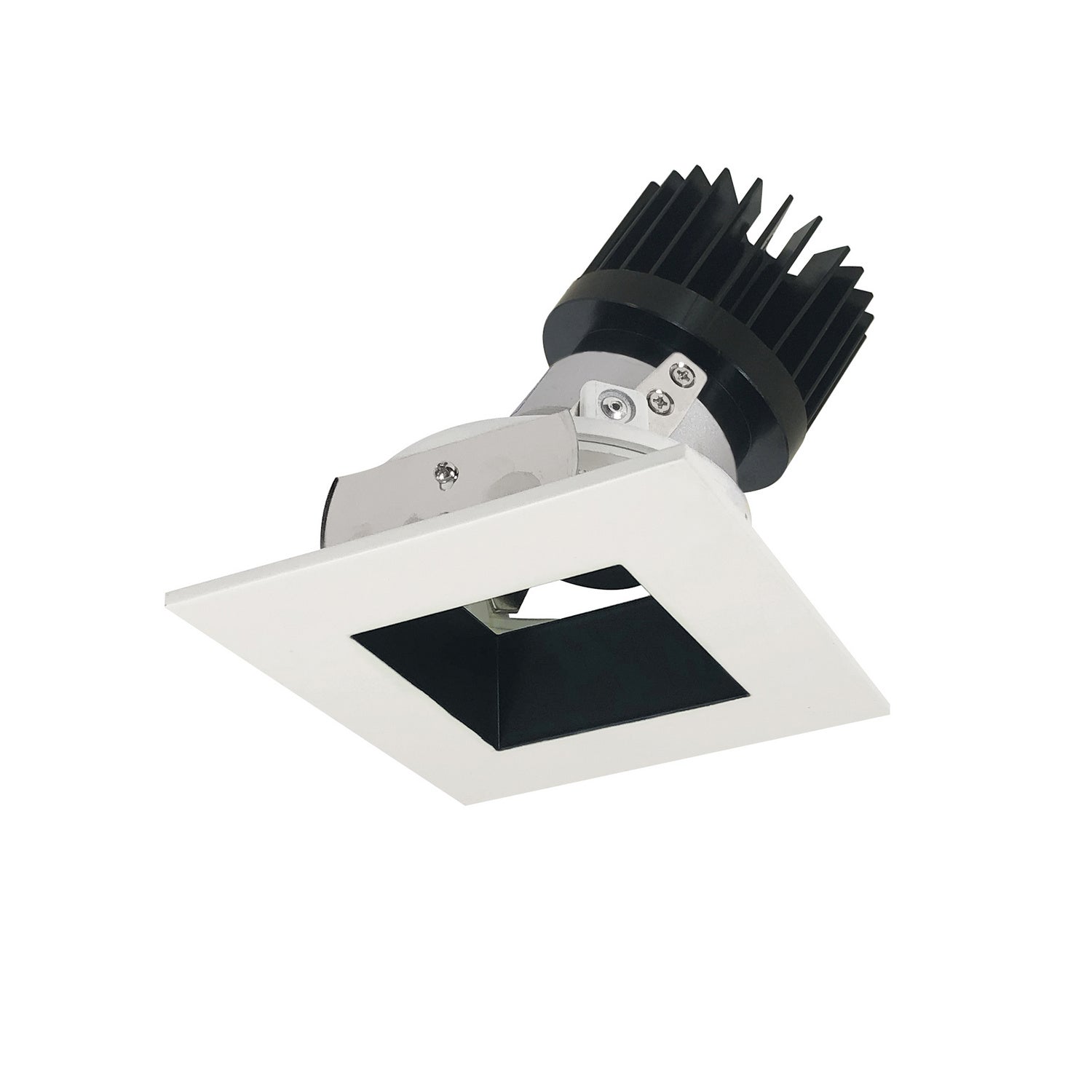 Nora Lighting - NIO-4SDSQ30XBW/HL - Adjustable Trim - Rec Iolite - Black Reflector / White Flange