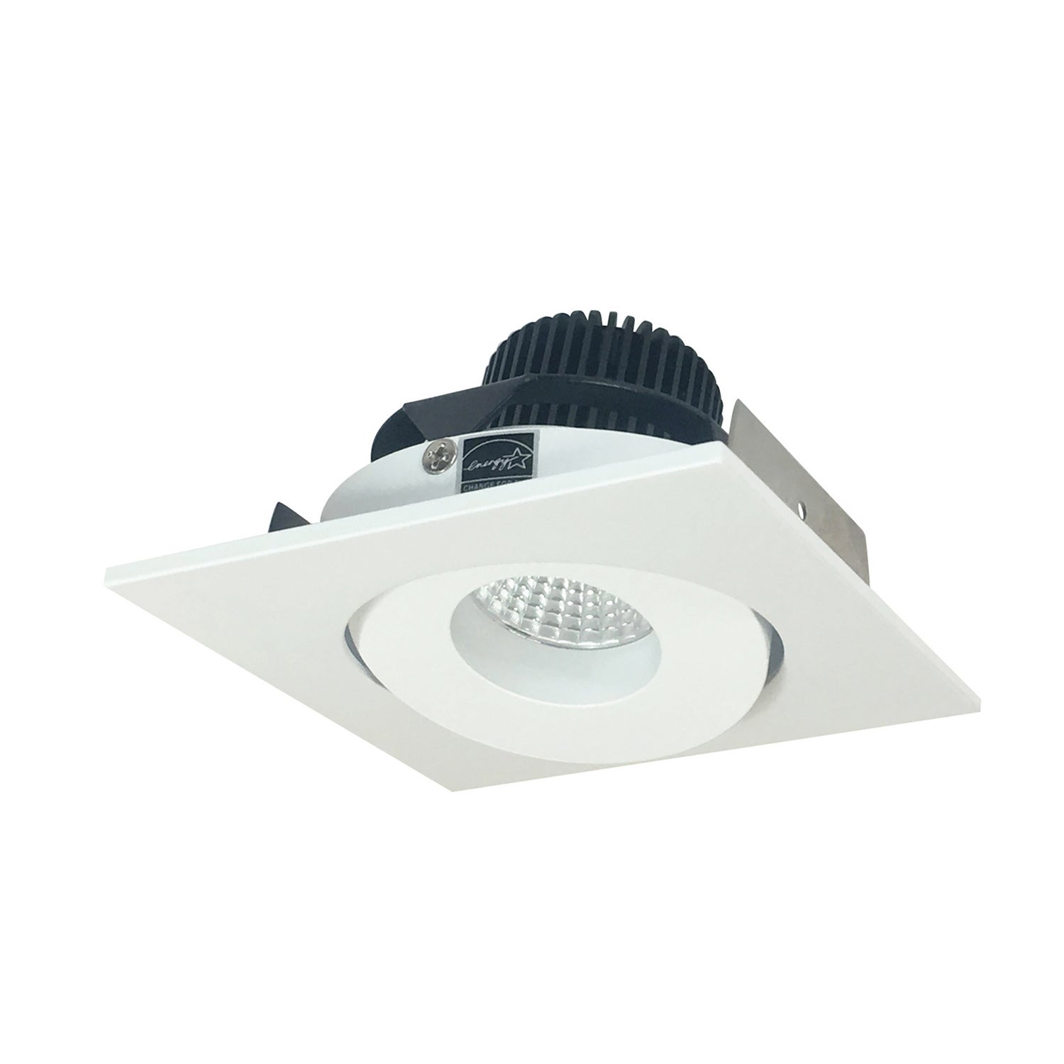 Nora Lighting - NIO-4SG40XMPW/10 - 4" Square Gimbal Adj, - Rec Iolite - Matte Powder White