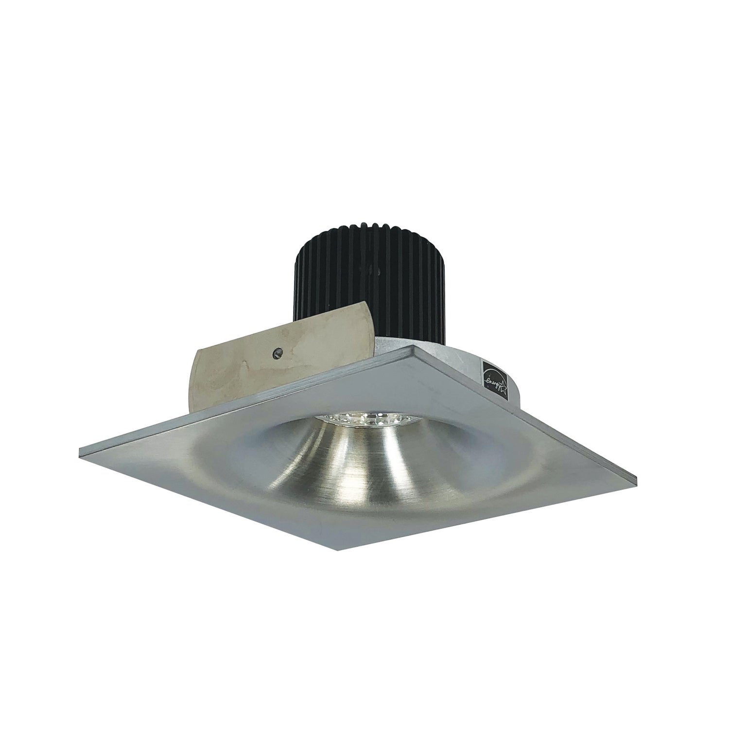 Nora Lighting - NIO-4SNBCDXNN - 4" Square Bullnose - Rec Iolite - Natural Metal