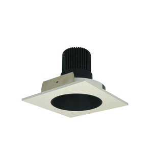 Nora Lighting - NIO-4SNDC27XBW/10 - 4" Sq. Deep Cone Regress, - Rec Iolite - Black Reflector / White Flange