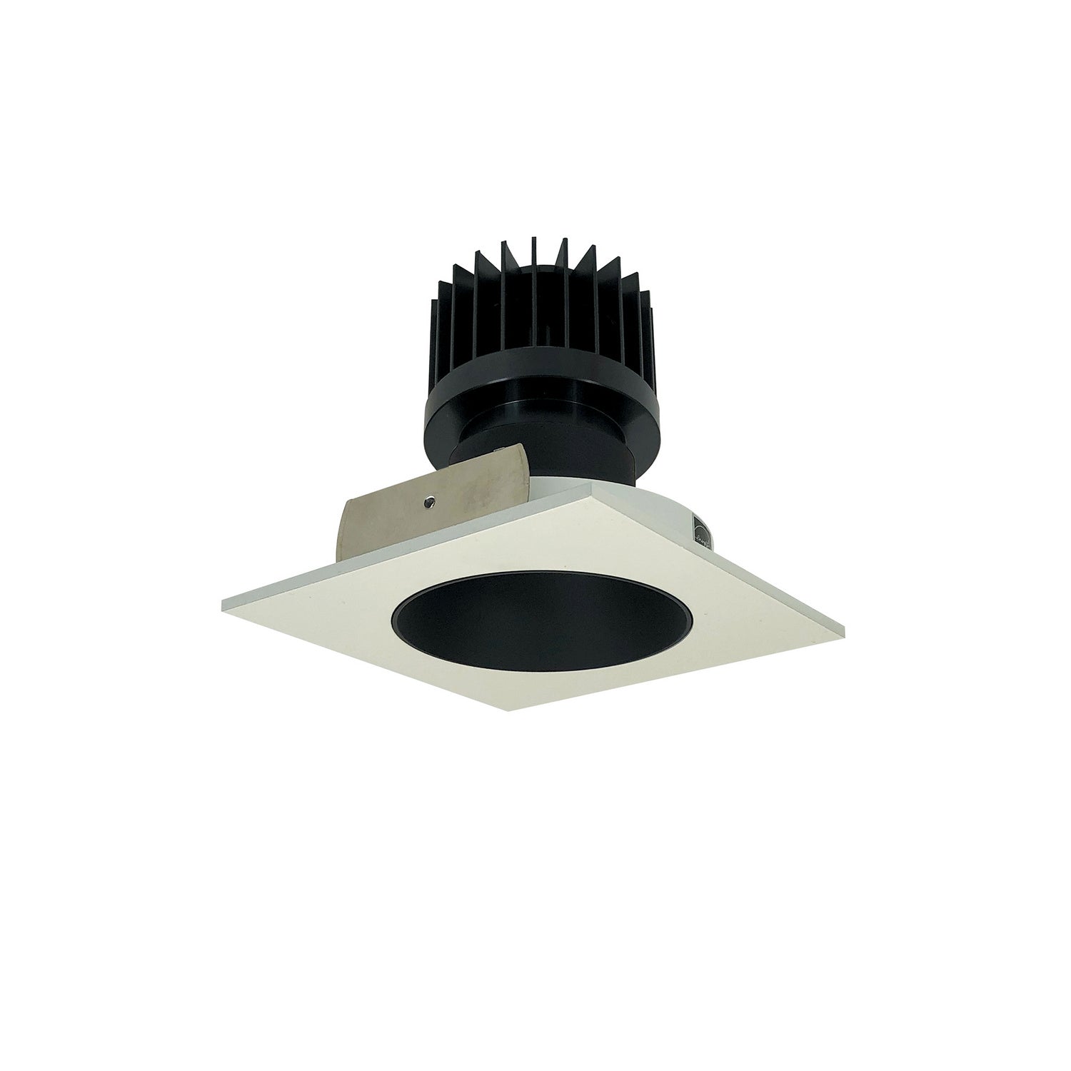 Nora Lighting - NIO-4SNDC27XBW/HL - Non-Adjustable Trim - Rec Iolite - Black Reflector / White Flange