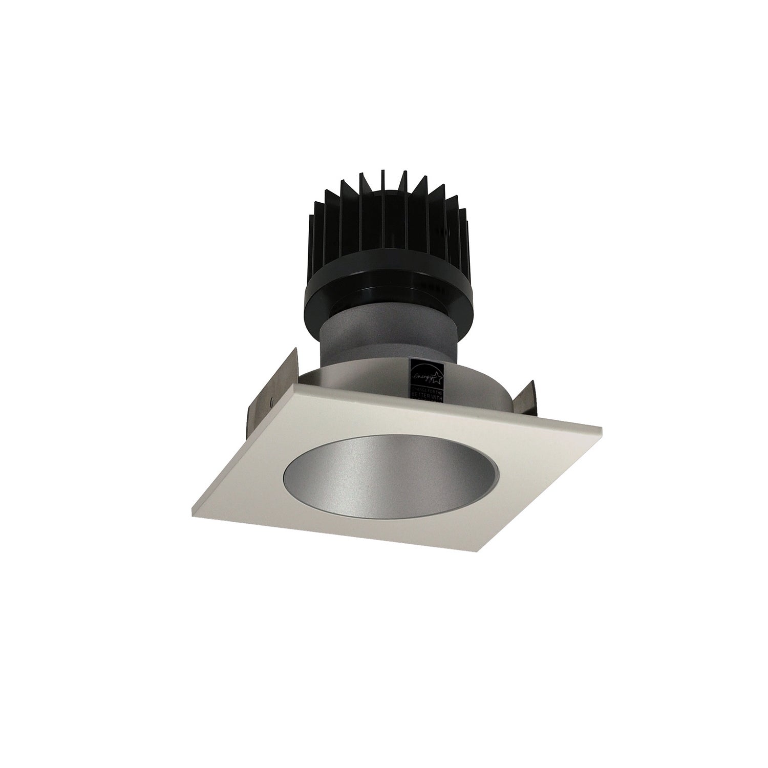 Nora Lighting - NIO-4SNDC27XHW/HL - Non-Adjustable Trim - Rec Iolite - Haze Reflector / White Flange