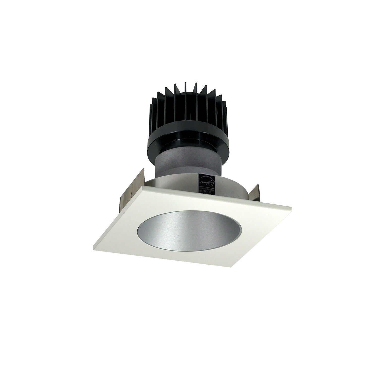 Nora Lighting - NIO-4SNDC27XHZMPW/HL - Non-Adjustable Trim - Rec Iolite - Haze Reflector / Matte Powder White Flange