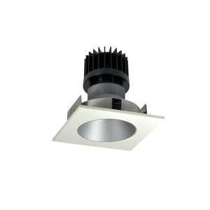 Nora Lighting - NIO-4SNDC27XHZMPW/HL - Non-Adjustable Trim - Rec Iolite - Haze Reflector / Matte Powder White Flange