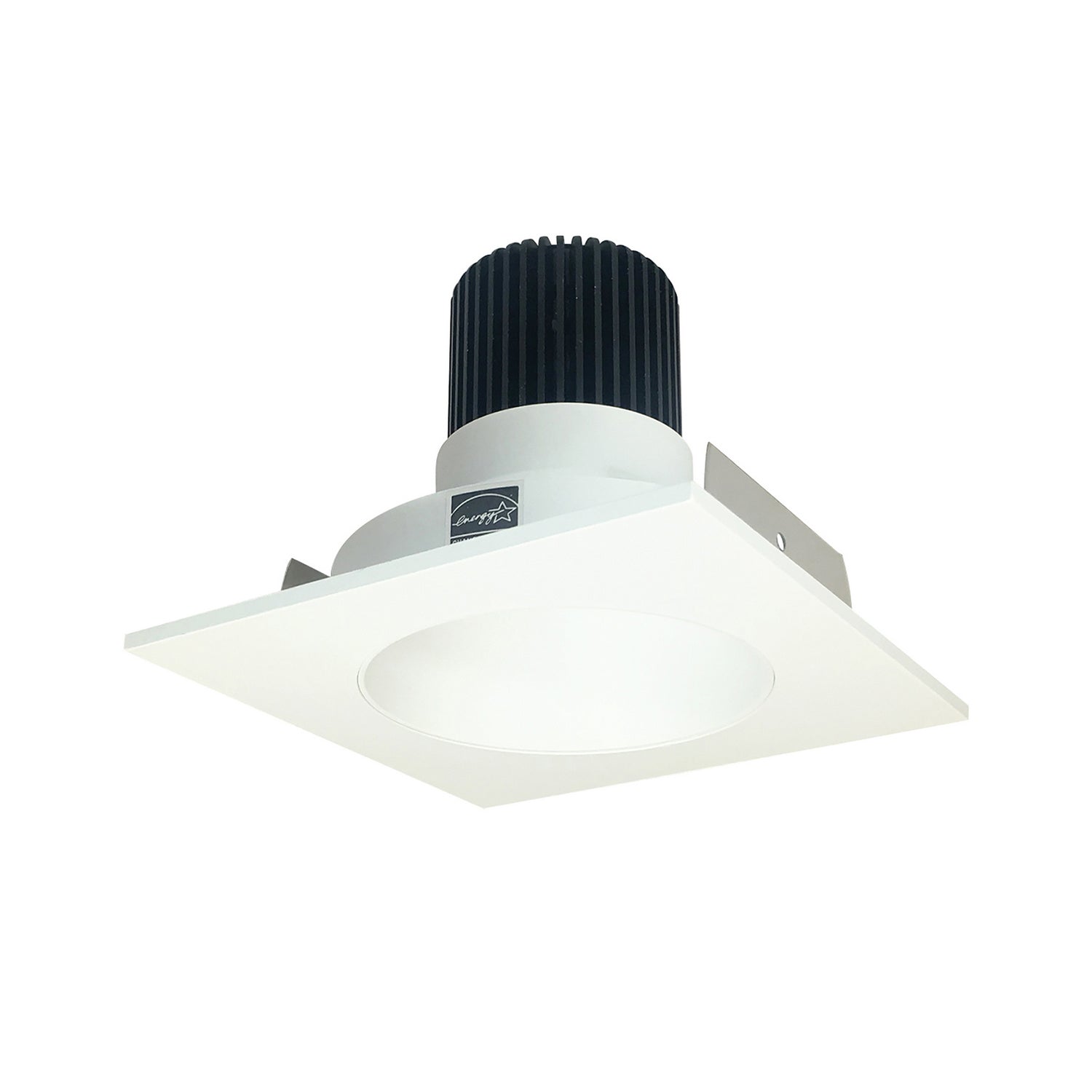 Nora Lighting - NIO-4SNDC27XMPW/10 - 4" Sq. Deep Cone Regress, - Rec Iolite - Matte Powder White Reflector / Matte Powder White Flange