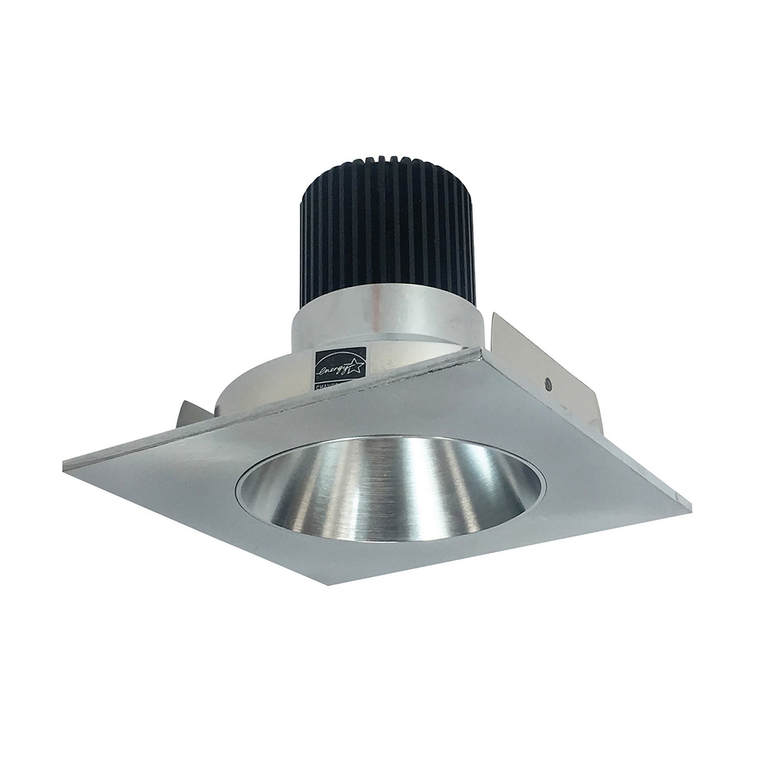 Nora Lighting - NIO-4SNDC27XNN/10 - 4" Sq. Deep Cone Regress, - Rec Iolite - Natural Metal Reflector / Natural Metal Flange