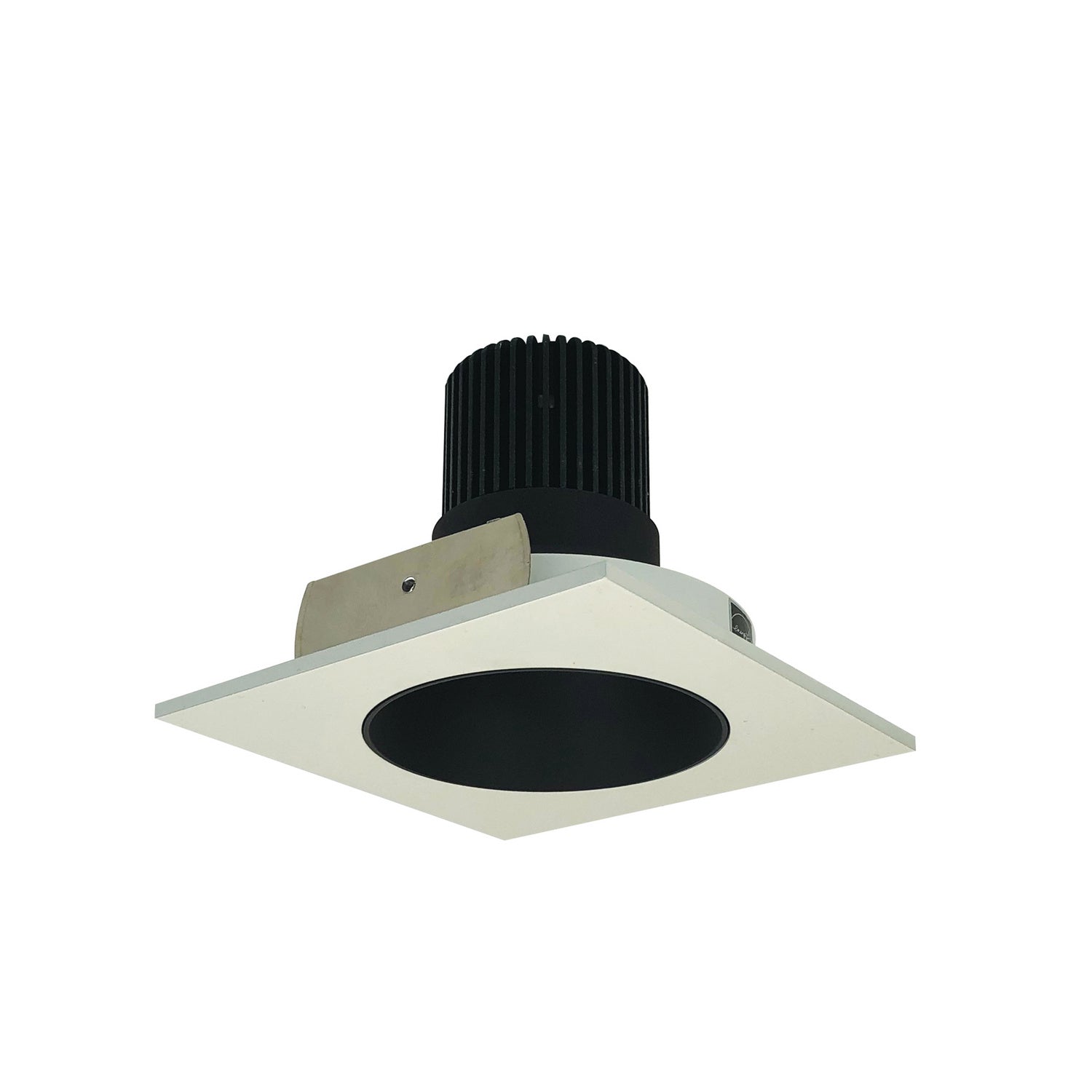 Nora Lighting - NIO-4SNDC35XBW/10 - 4" Sq. Deep Cone Regress, - Rec Iolite - Black Reflector / White Flange