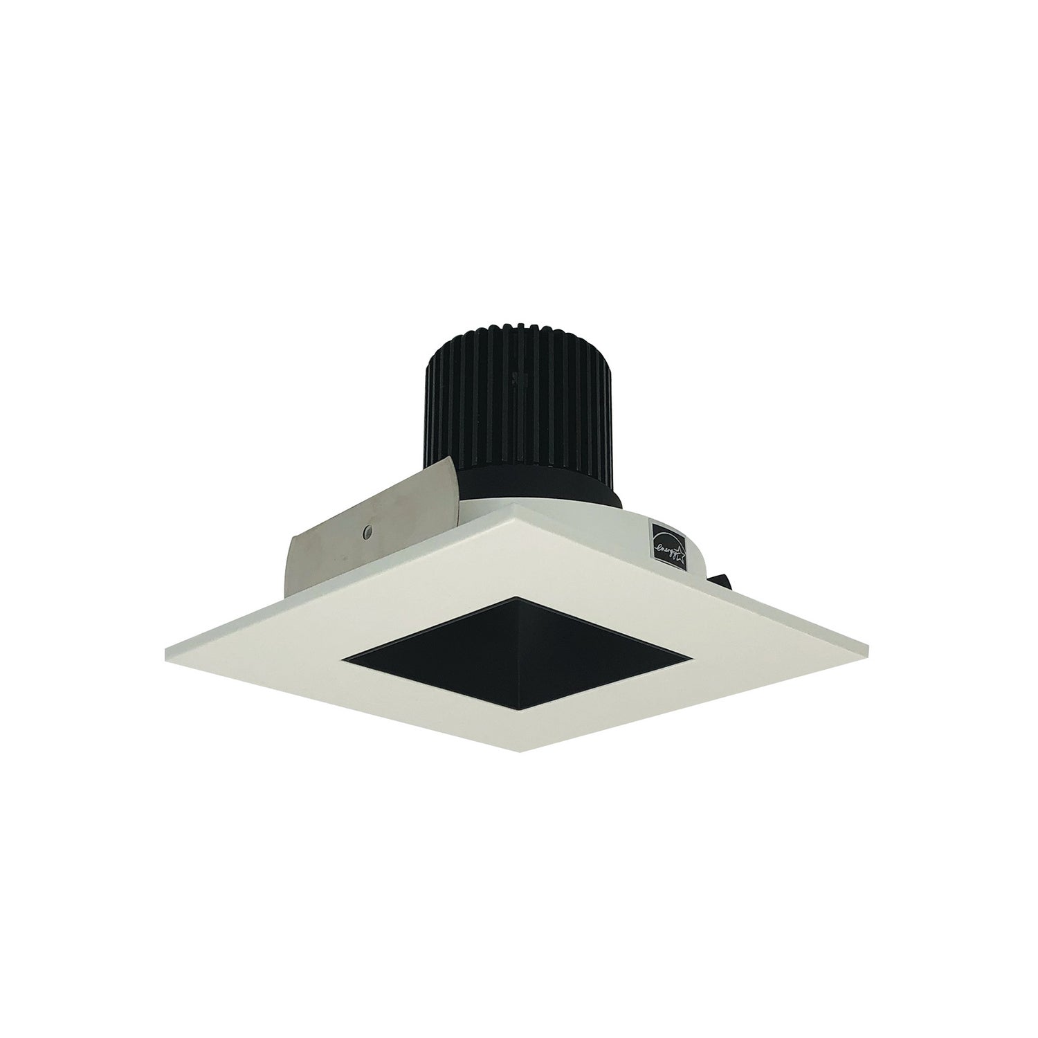 Nora Lighting - NIO-4SNDSQ27XBW/10 - 4" Square Deep Square Regress, - Rec Iolite - Black Reflector / White Flange