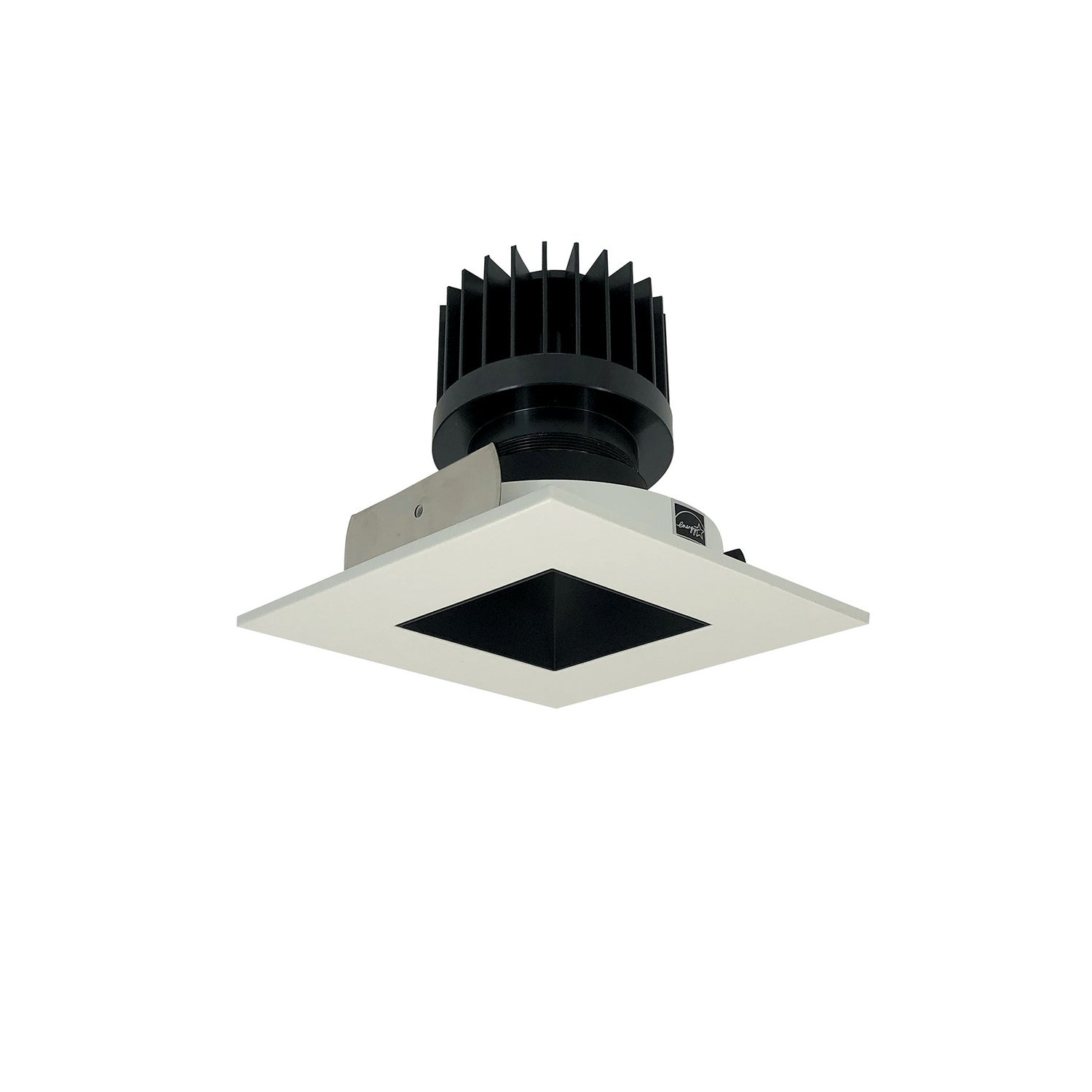 Nora Lighting - NIO-4SNDSQ27XBW/HL - Non-Adjustable Trim - Rec Iolite - Black Reflector / White Flange