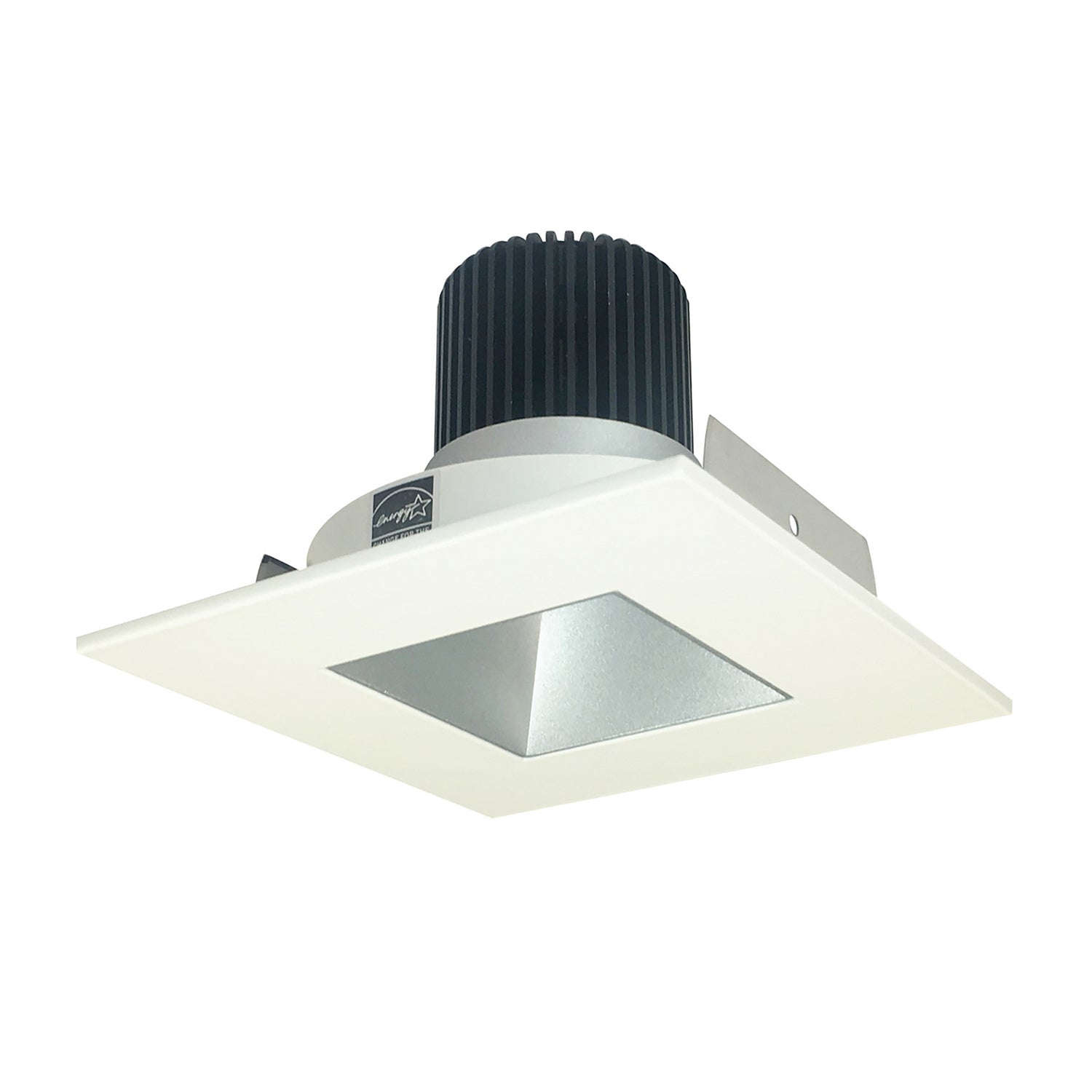 Nora Lighting - NIO-4SNDSQ30XHW/10 - 4" Square Deep Square Regress, - Rec Iolite - Haze Reflector / White Flange