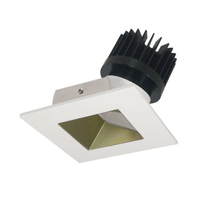 Nora Lighting - NIO-4SW35XCHMPW/HL - Non-Adjustable Trim - Rec Iolite - Champagne Haze Reflector / Matte Powder White Flange