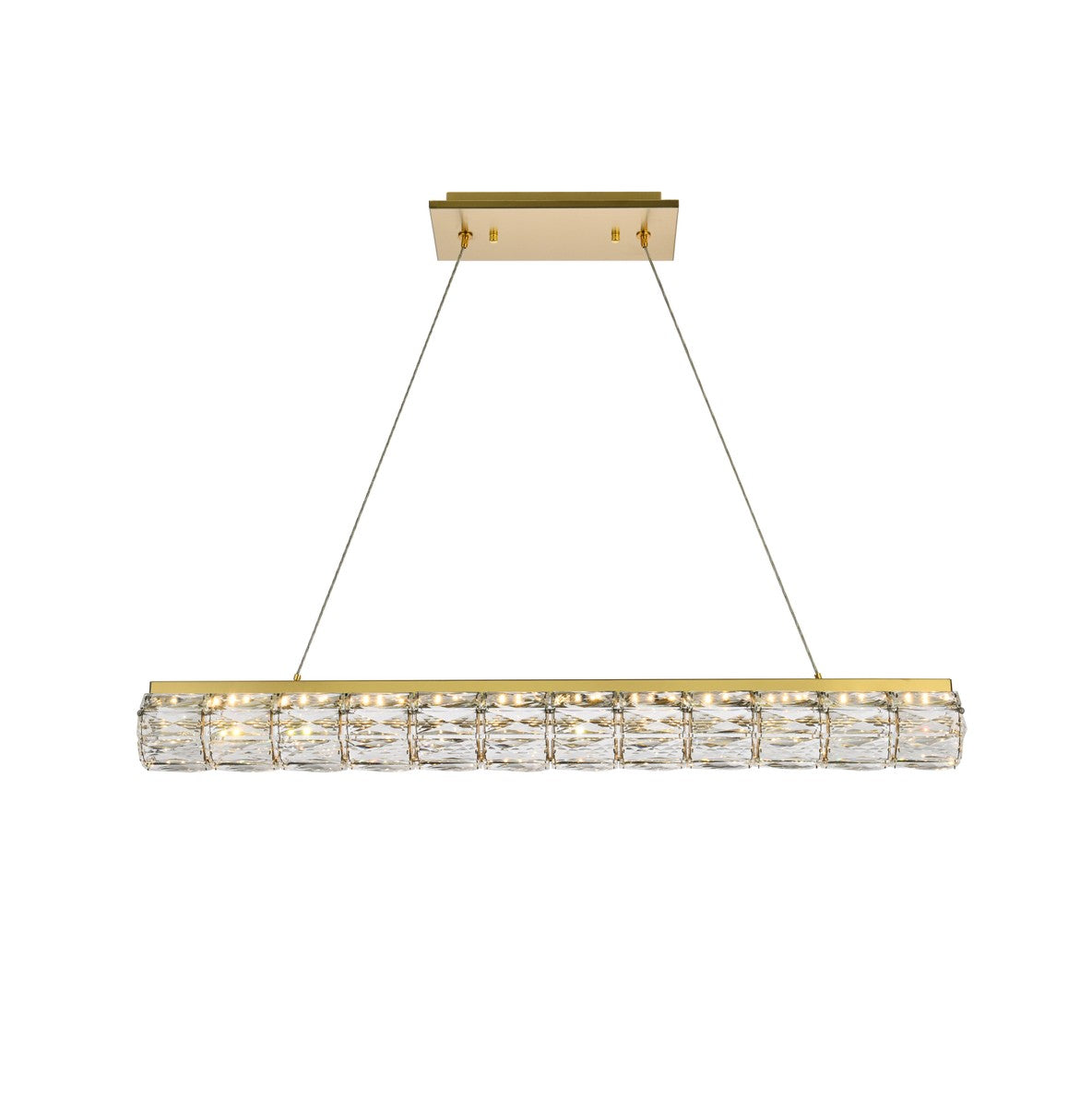 Elegant Lighting - 3501D36G - LED Linear Pendant - Valetta - Gold