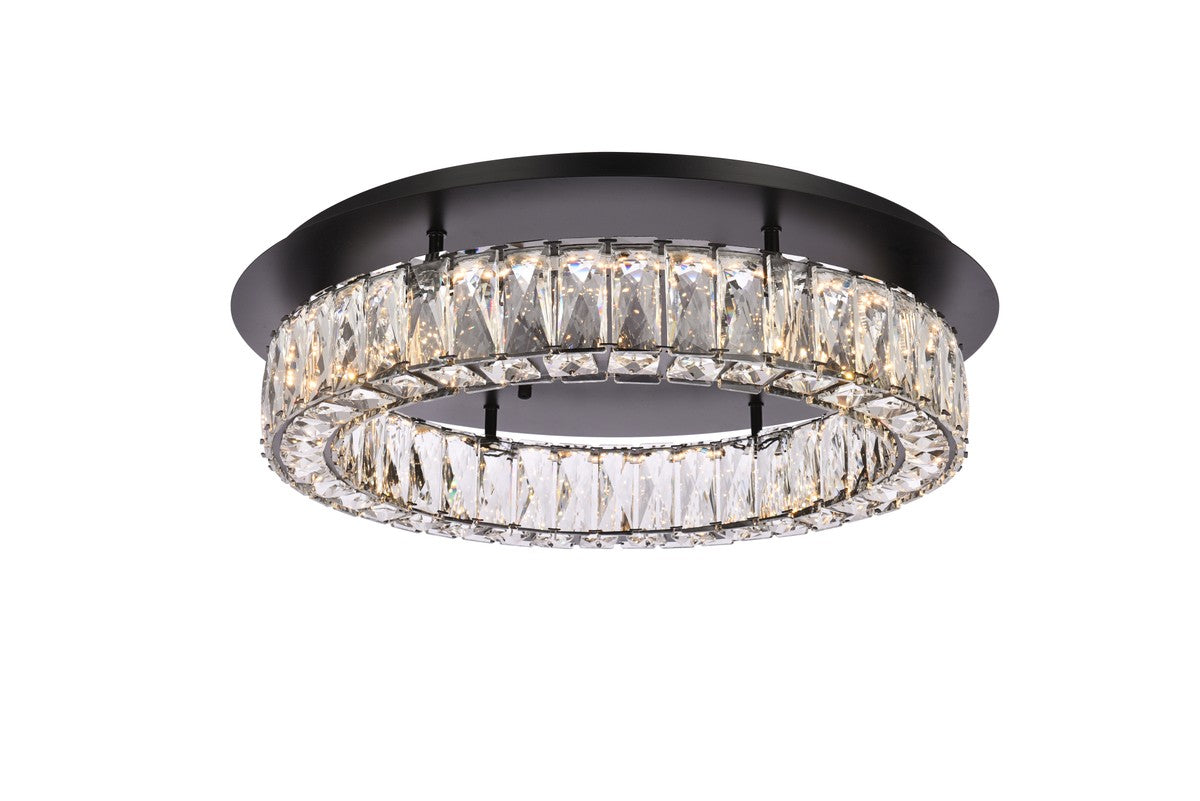 Elegant Lighting - 3503F22BK - LED Flush Mount - Monroe - Black