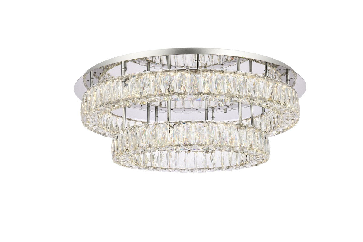 Elegant Lighting - 3503F30L2C - LED Flush Mount - Monroe - Chrome