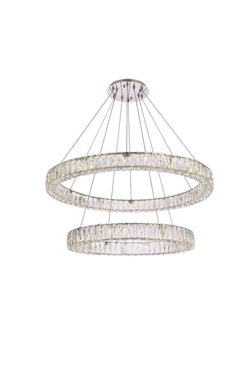 Elegant Lighting - 3503G36C - LED Chandelier - Monroe - Chrome