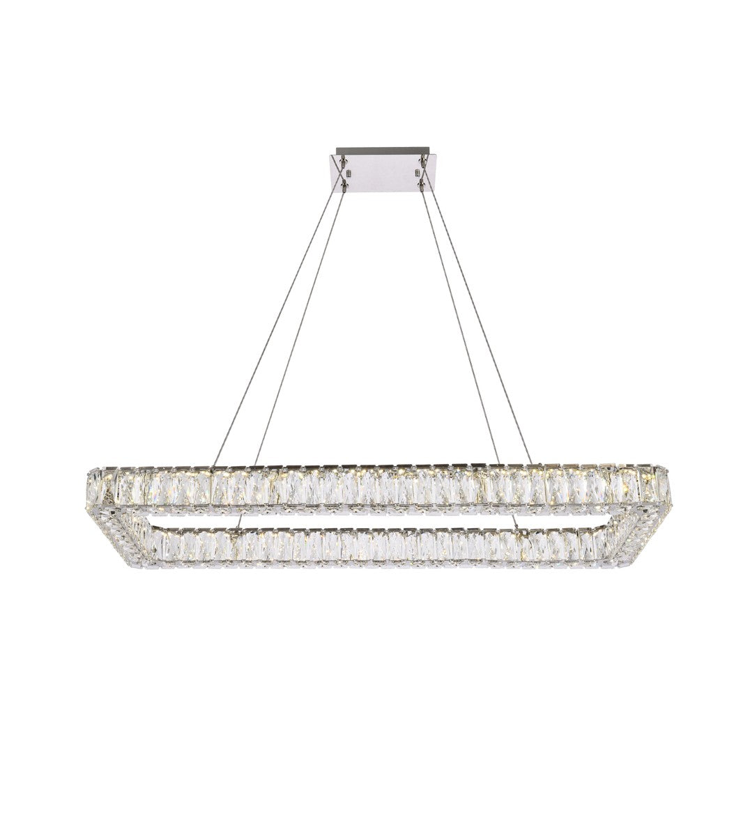 Elegant Lighting - 3504D42L1C - LED Pendant - Monroe - Chrome