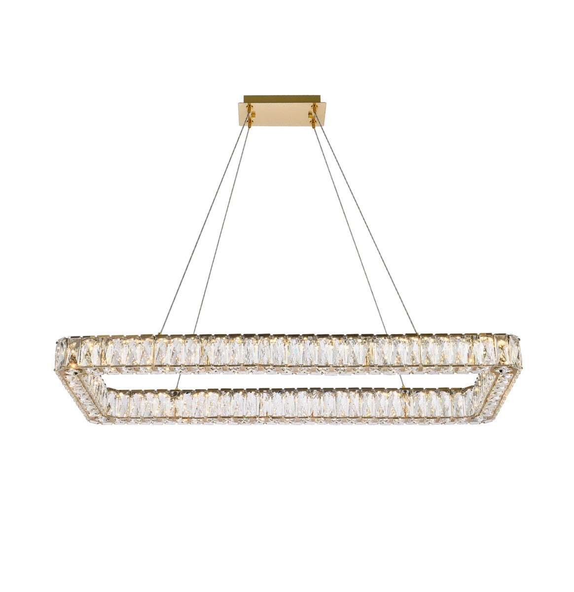 Elegant Lighting - 3504D42L1G - LED Pendant - Monroe - Gold