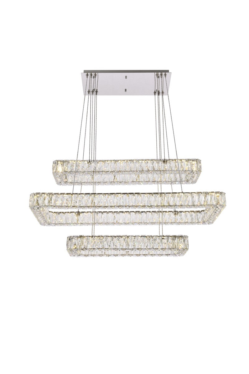 Elegant Lighting - 3504G42L3C - LED Pendant - Monroe - Chrome