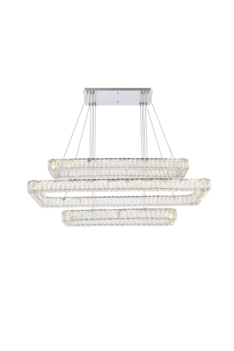 Elegant Lighting - 3504G50L3C - LED Pendant - Monroe - Chrome