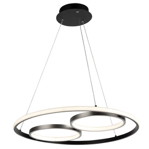 Artcraft - AC6671NB - LED Pendant - Gemini - Black, Nickel