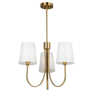 Artcraft - SC13333BG - Three Light Chandelier - Rhythm - Brushed Gold