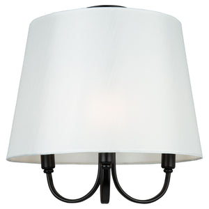 Artcraft - SC13334BK - Three Light Semi-Flush Mount - Rhythm - Black