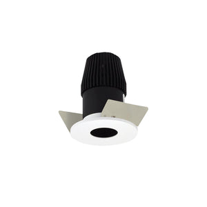 Nora Lighting - NIOB-1RPH30XBMPW - 1" Round Pinhole - Rec Iolite - Black Pinhole / Matte Powder White Flange