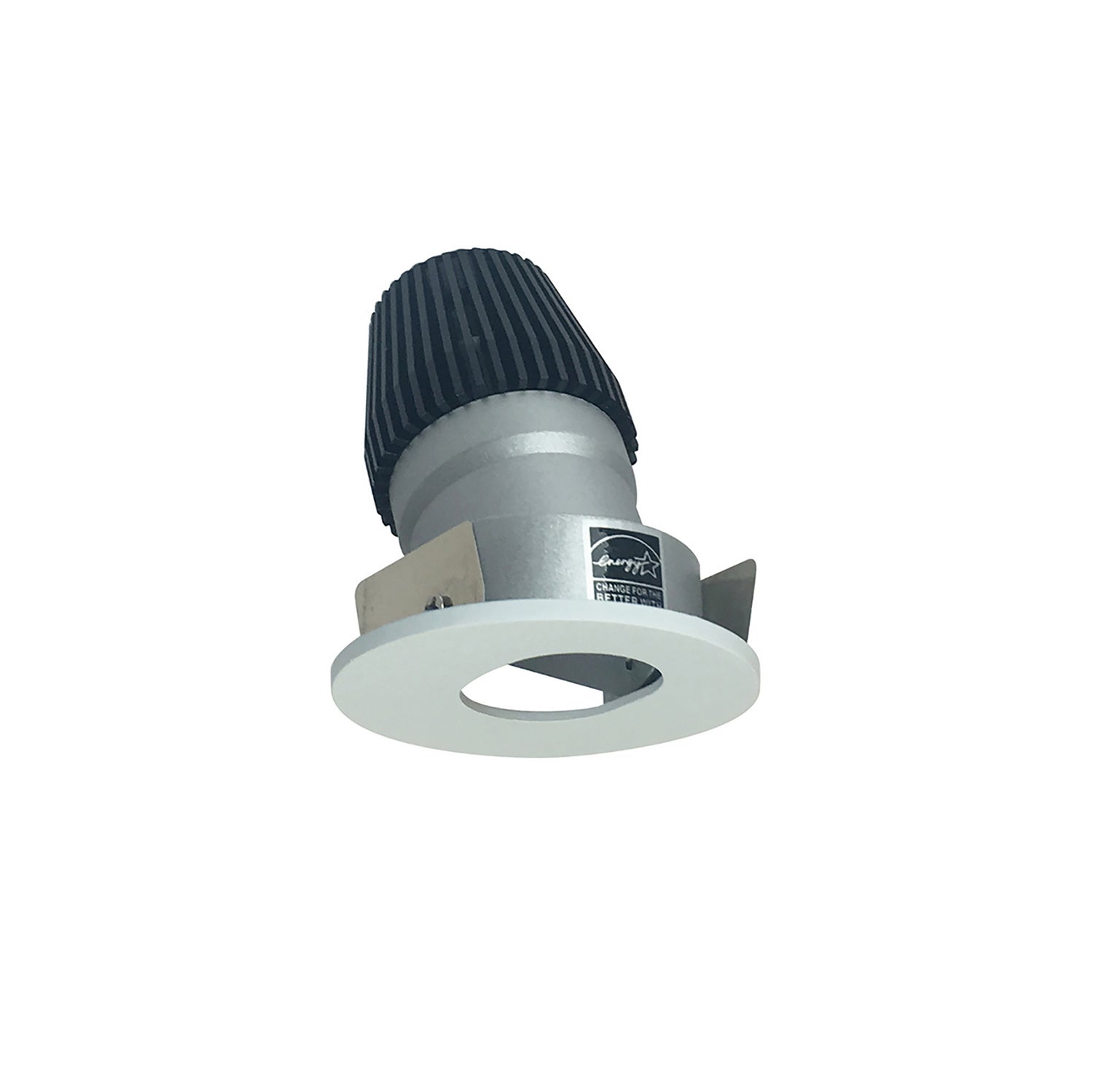 Nora Lighting - NIOB-1RSL30XHZMPW - 1" Round Slot - Rec Iolite - Haze Slot Aperture / Matte Powder White Flange