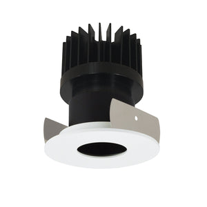 Nora Lighting - NIOB-2RPH27XBMPW/HL - Non-Adjustable Trim - Rec Iolite - Black Pinhole / Matte Powder White Flange