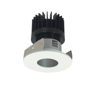 Nora Lighting - NIOB-2RPH30XHZMPW/HL - Non-Adjustable Trim - Rec Iolite - Haze Pinhole / Matte Powder White Flange