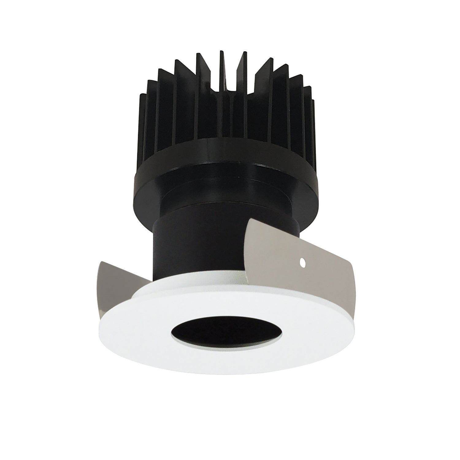 Nora Lighting - NIOB-2RPH40XBMPW/HL - Non-Adjustable Trim - Rec Iolite - Black Pinhole / Matte Powder White Flange