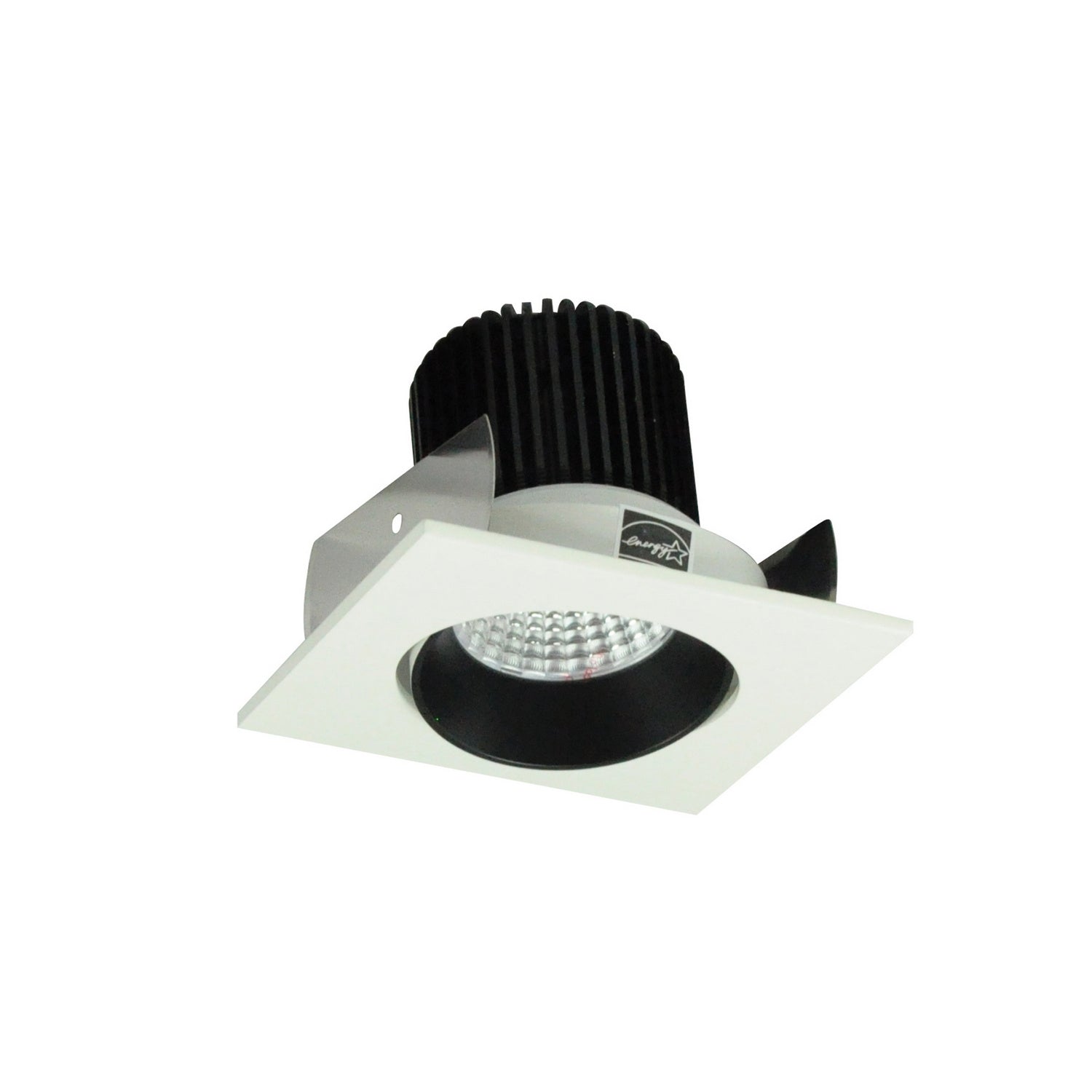 Nora Lighting - NIOB-2SC27XBW/10 - 2" Square Cone Reg. Adj - Rec Iolite - Black Reflector / White Flange