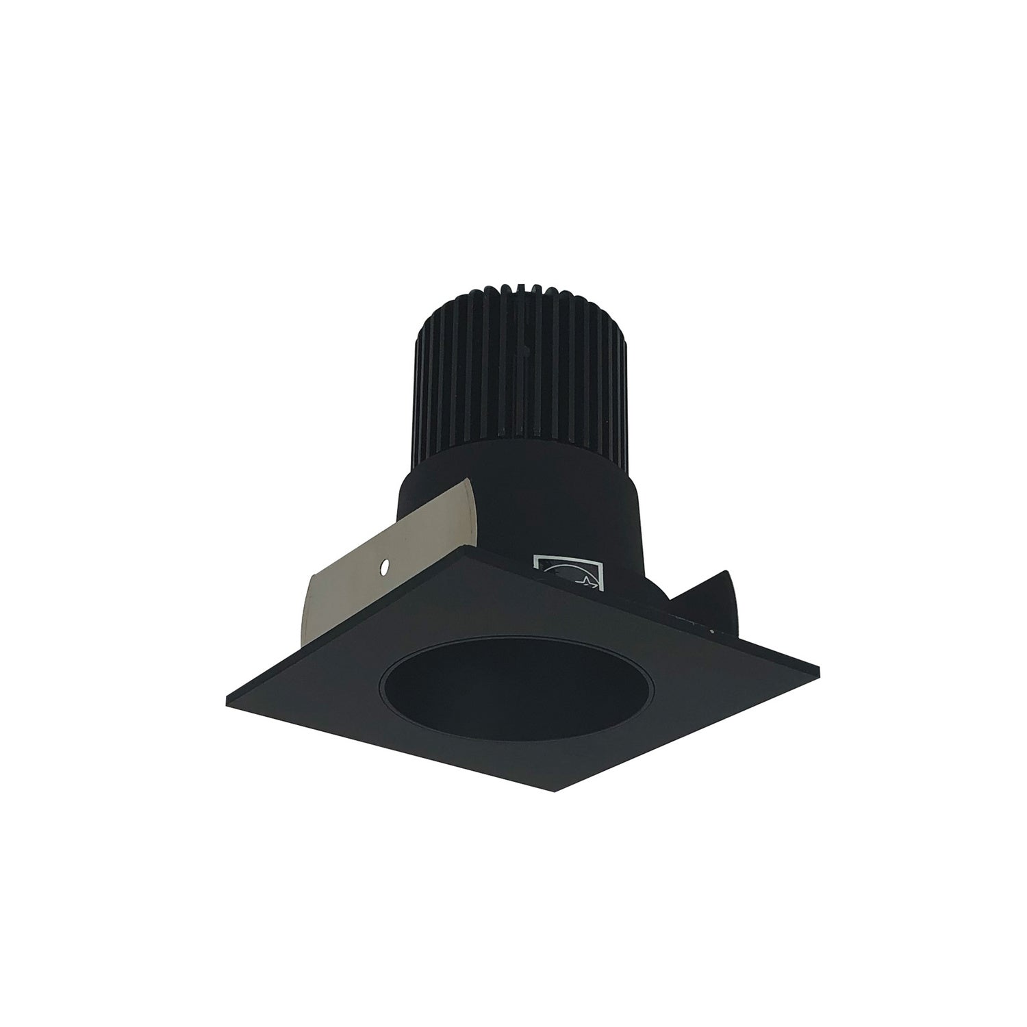 Nora Lighting - NIOB-2SNDC27XBB/10 - 2" Square Deep Cone, - Rec Iolite - Black Reflector / Black Flange