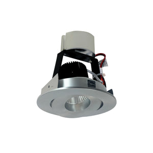 Nora Lighting - NIR-4RGCDXNN - 4" Retrofit Round Gimbal Adj. - Rec Iolite - Natural Metal