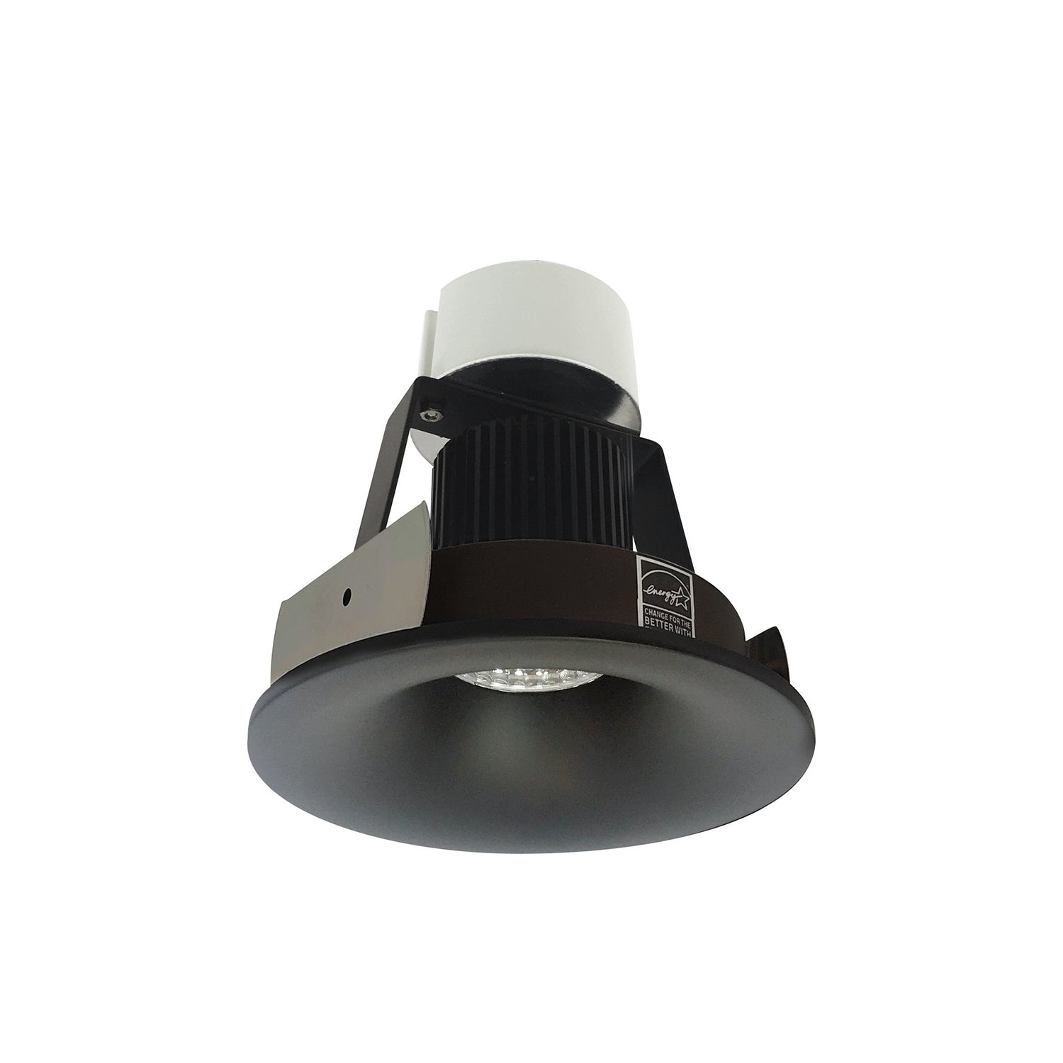 Nora Lighting - NIR-4RNB50XBB - 4" Retro Rnd Bullnose Reg Non- - Rec Iolite - Black