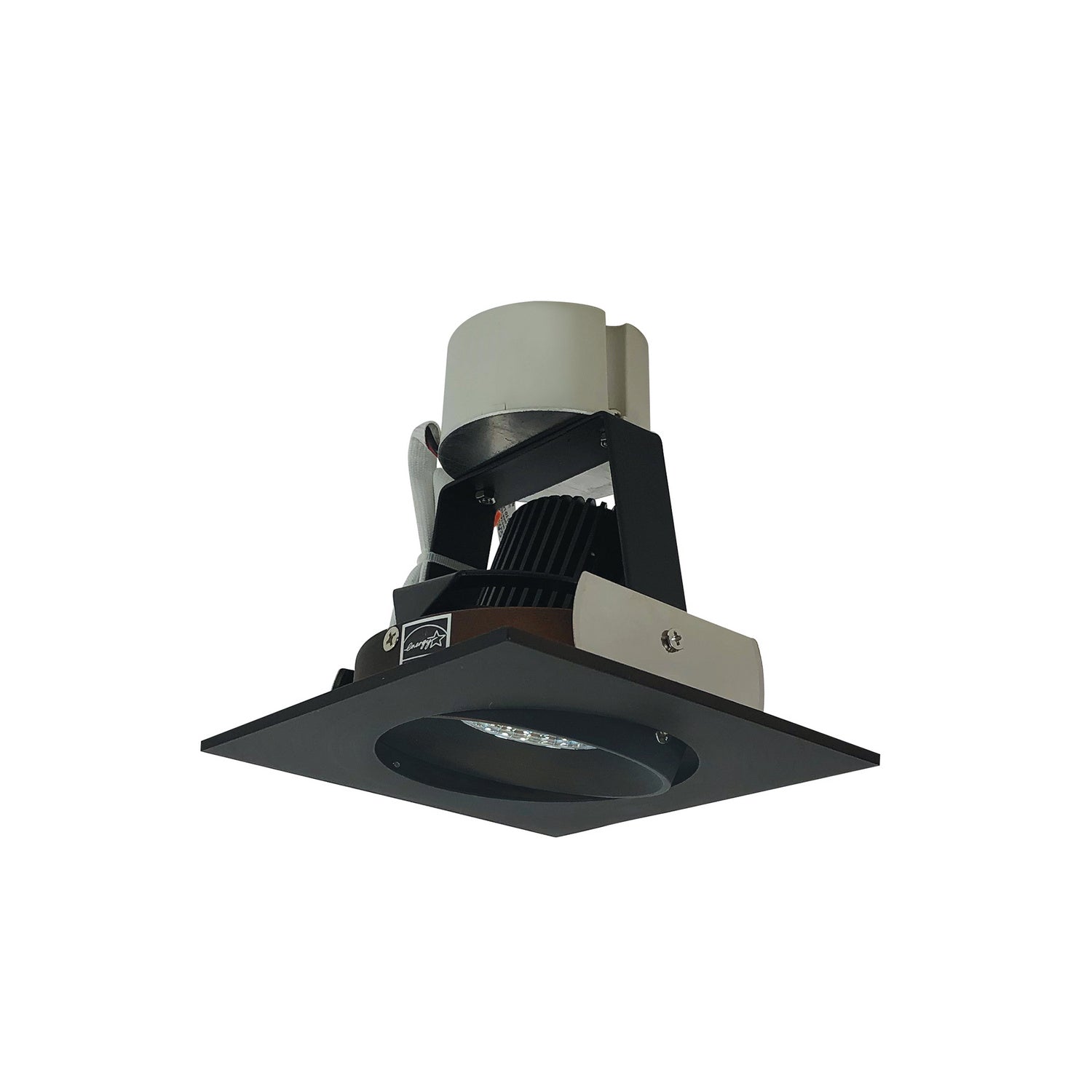 Nora Lighting - NIR-4SC50XBZ - 4" Retrofit Square Reg Cone Adj - Rec Iolite - Bronze Reflector / Bronze Flange