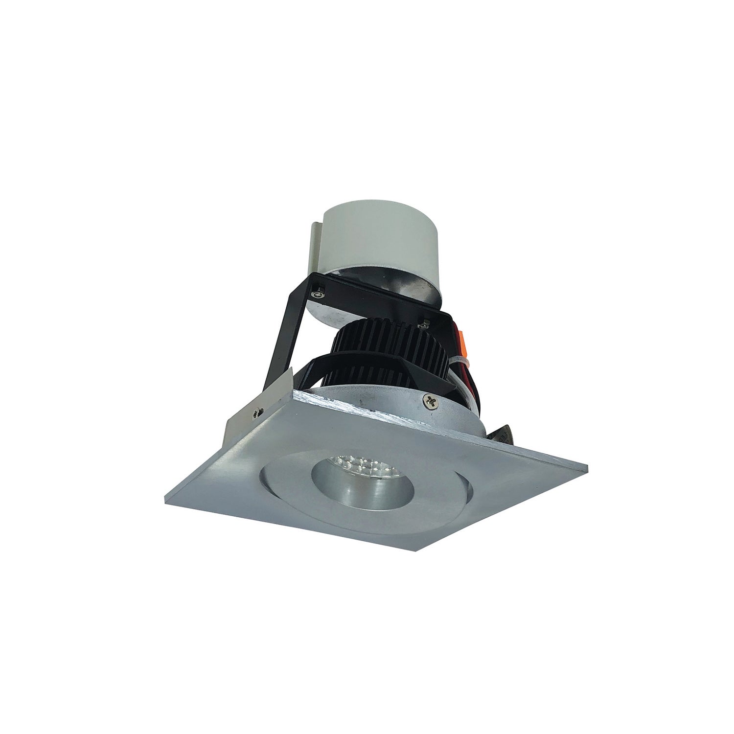 Nora Lighting - NIR-4SG50XNN - 4" Retrofit Square Gimbal Adj. - Rec Iolite - Natural Metal