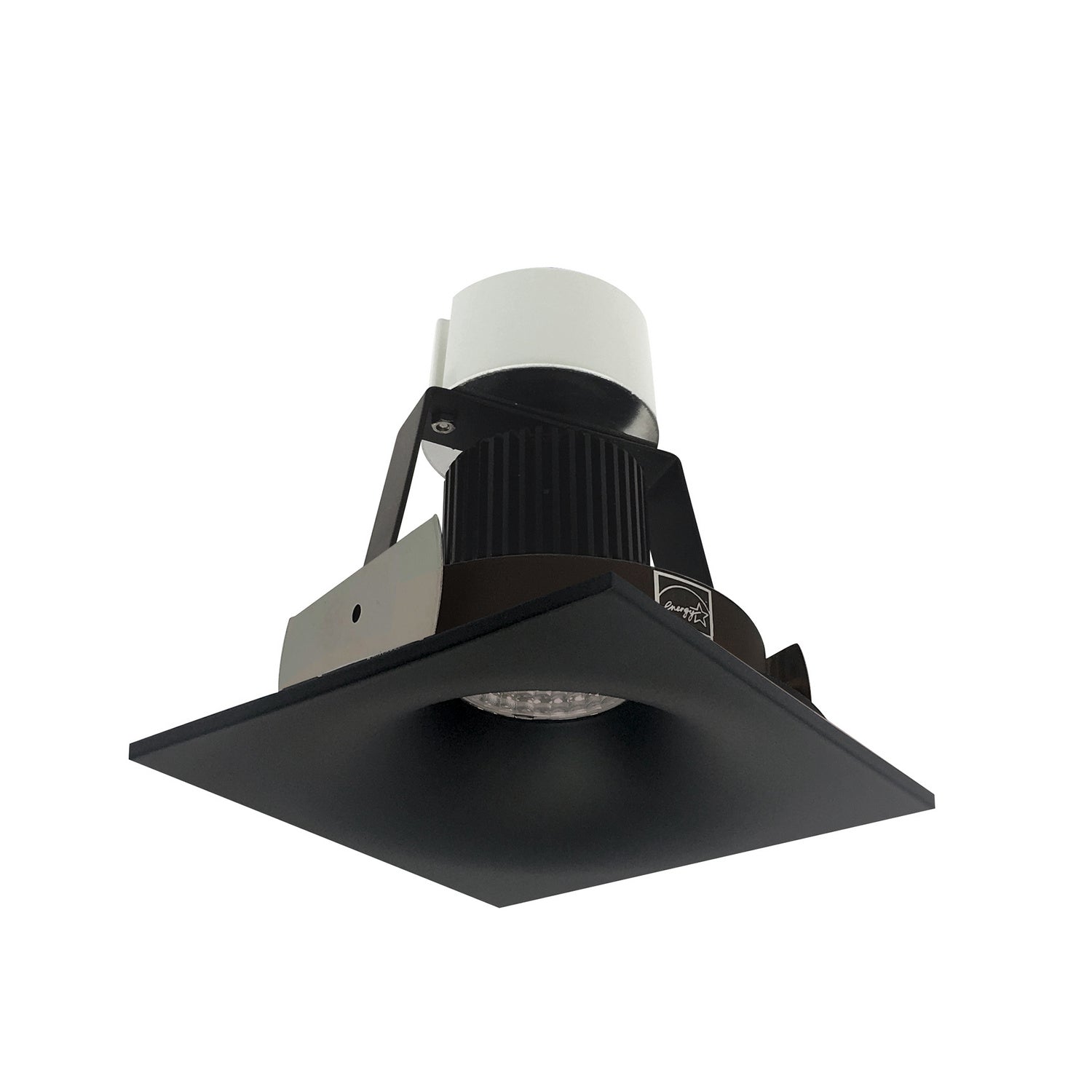 Nora Lighting - NIR-4SNB50XBB - 4" Retro Sq Bullnose Reg Non-A - Rec Iolite - Black