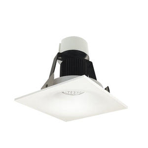 Nora Lighting - NIR-4SNB50XMPW - 4" Retro Sq Bullnose Reg Non-A - Rec Iolite - Matte Powder White