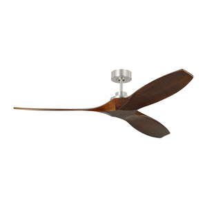 Visual Comfort Fan - 3CLNSM60BS - 60"Ceiling Fan - Collins - Brushed Steel