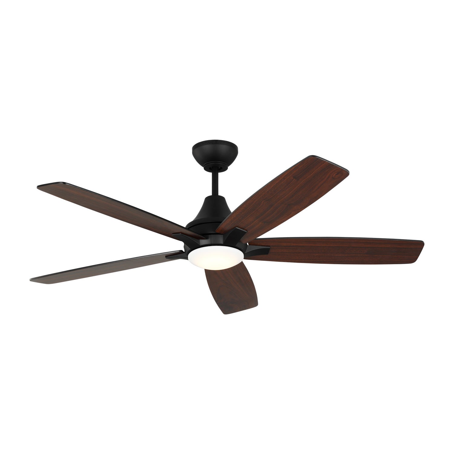 Generation Lighting. - 5LWDR52MBKD - 52"Ceiling Fan - Lowden - Midnight Black