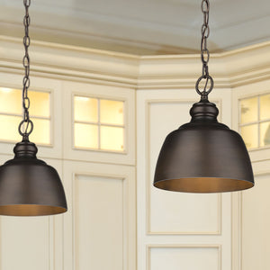 Golden - 0316-M1L RBZ - One Light Mini Pendant - Holmes - Rubbed Bronze