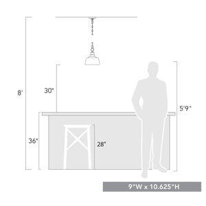 Golden - 0316-M1L RBZ - One Light Mini Pendant - Holmes - Rubbed Bronze