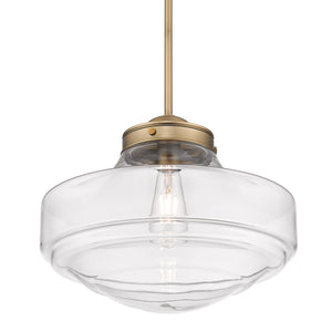 Golden - 0508-L MBS-CLR - One Light Pendant - Ingalls MBS - Modern Brass