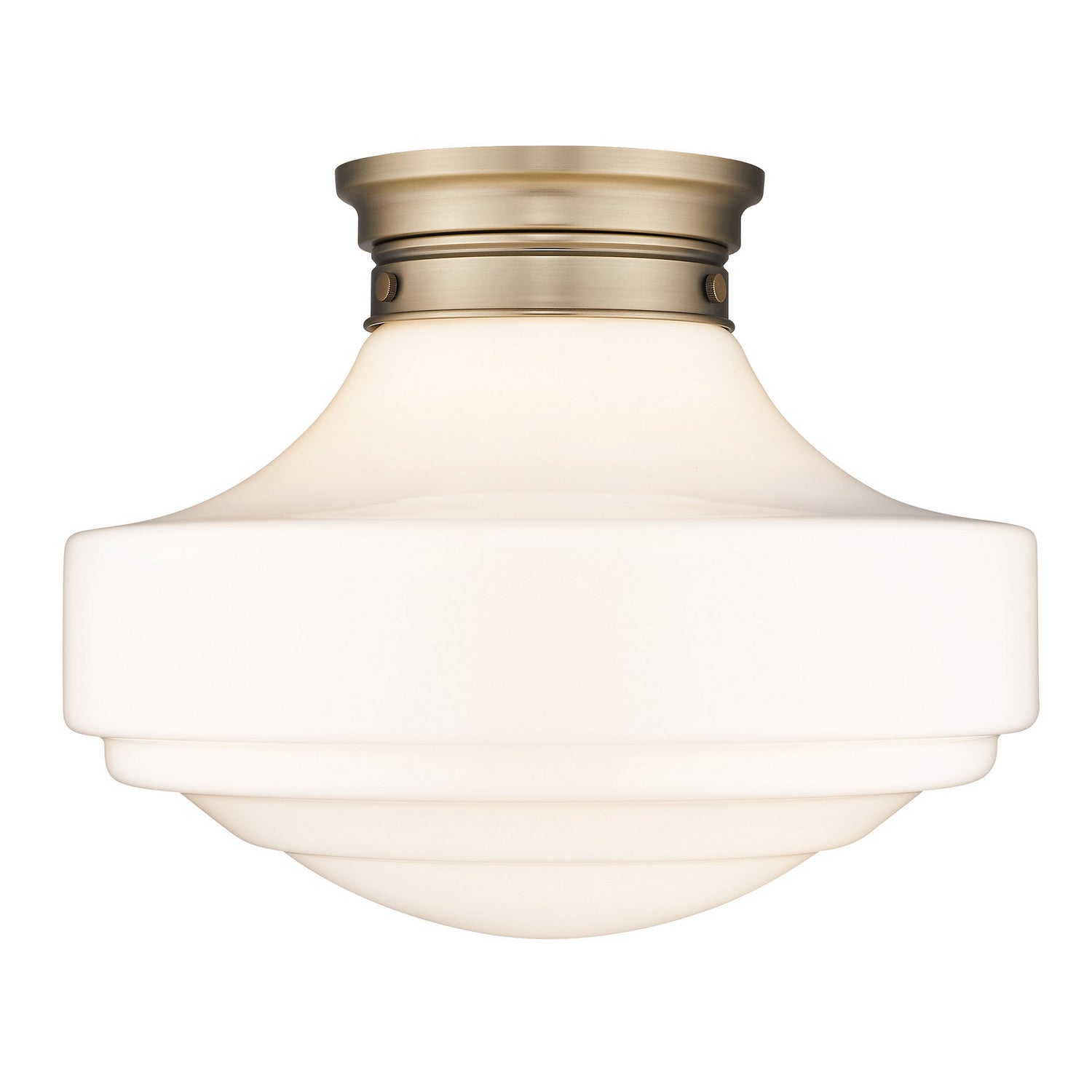 Golden - 0508-LSF MBS-VMG - One Light Semi-Flush Mount - Ingalls MBS - Modern Brass