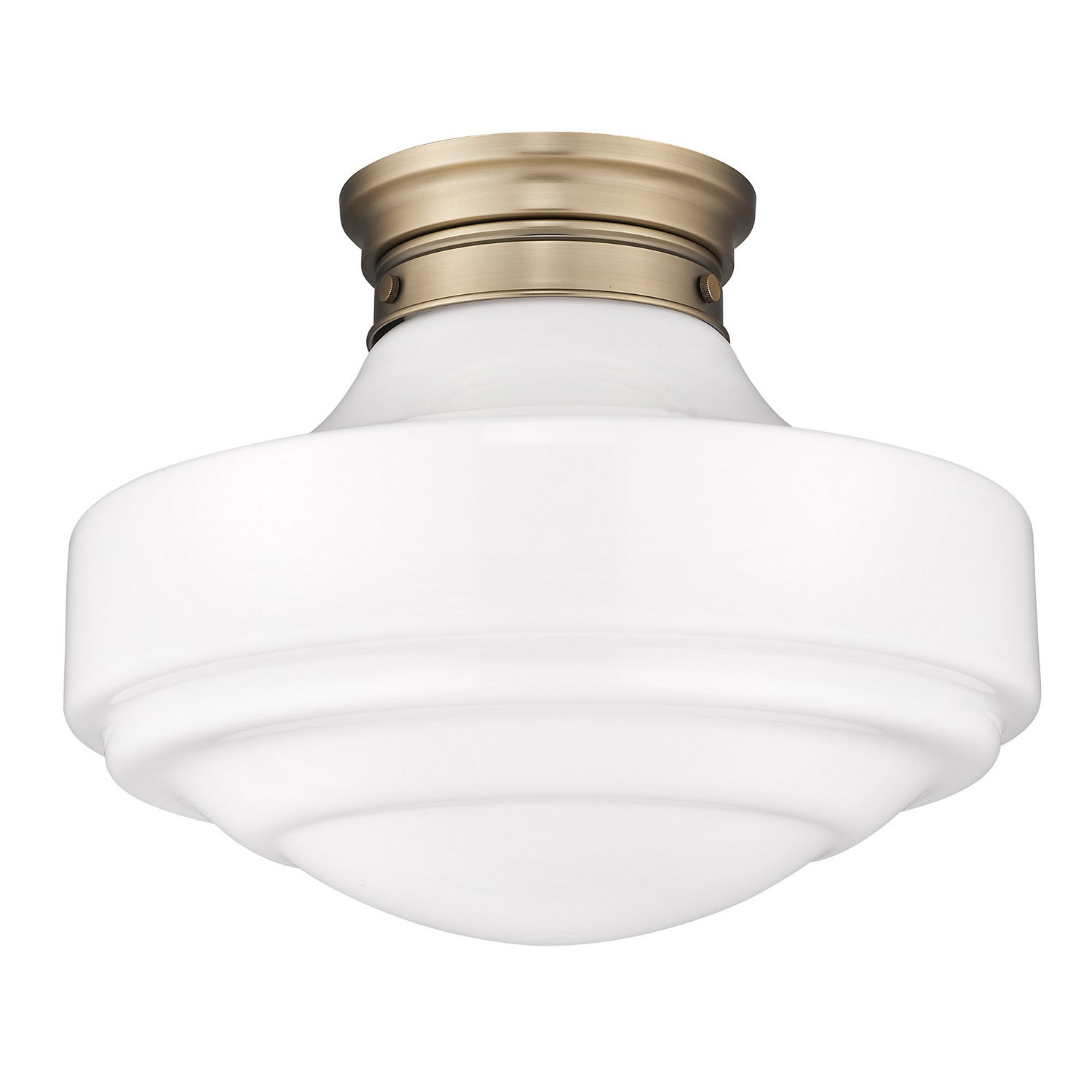 Golden - 0508-LSF MBS-VMG - One Light Semi-Flush Mount - Ingalls MBS - Modern Brass